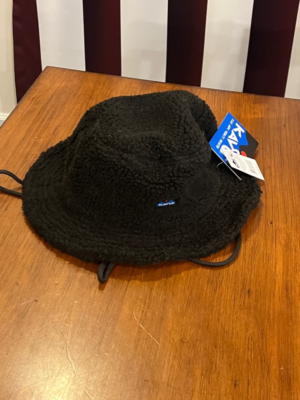 Kavu Fur Ball Boonie Hat Black new One Size